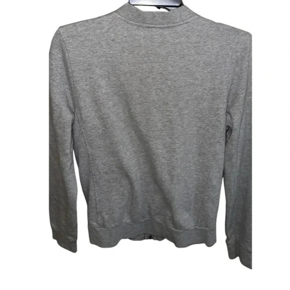 Burberry Full Zip Long Sleeve Gray Sweatshirt Size Small - Picture 7 of 10